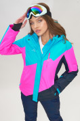 Купить Горнолыжная куртка женская синего цвета 551913S, фото 9