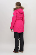 Купить Парка женская с капюшоном и мехом зимняя розового цвета 551961R, фото 5