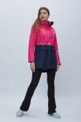 Купить Парка женская с капюшоном розового цвета 551991R, фото 6