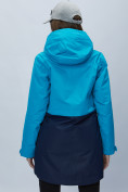 Купить Парка женская с капюшоном синего цвета 551991S, фото 18