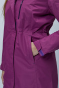 Купить Парка женская с капюшоном фиолетового цвета 551992F, фото 10