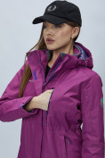 Купить Парка женская с капюшоном фиолетового цвета 551992F, фото 11
