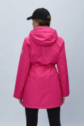 Купить Парка женская с капюшоном розового цвета 551992R, фото 12