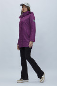Купить Парка женская с капюшоном фиолетового цвета 551993F, фото 5