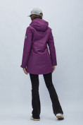 Купить Парка женская с капюшоном фиолетового цвета 551993F, фото 7