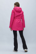 Купить Парка женская с капюшоном розового цвета 551993R, фото 11