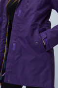 Купить Парка женская с капюшоном темно-фиолетового цвета 551993TF, фото 12