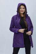 Купить Парка женская с капюшоном темно-фиолетового цвета 551993TF, фото 16
