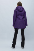 Купить Парка женская с капюшоном темно-фиолетового цвета 551993TF, фото 5
