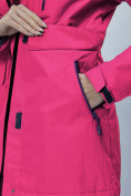 Купить Парка женская с капюшоном розового цвета 551995R, фото 9