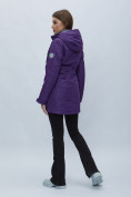 Купить Парка женская с капюшоном темно-фиолетового цвета 551996TF, фото 4