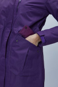 Купить Парка женская с капюшоном темно-фиолетового цвета 551996TF, фото 5