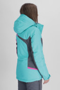 Купить Горнолыжная куртка женская бирюзового цвета 552001Br, фото 5