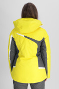 Купить Горнолыжная куртка женская желтого цвета 552001J, фото 4