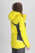 Купить Горнолыжная куртка женская желтого цвета 552001J, фото 6