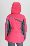 Купить Горнолыжная куртка женская малинового цвета 552001M, фото 4