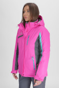 Купить Горнолыжная куртка женская розового цвета 552001R, фото 2
