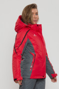 Купить Горнолыжная куртка женская красного цвета 552002Kr, фото 3