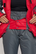 Купить Горнолыжная куртка женская красного цвета 552002Kr, фото 8