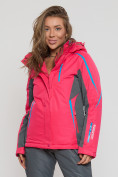 Купить Горнолыжная куртка женская розового цвета 552002R, фото 2