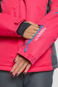 Купить Горнолыжная куртка женская розового цвета 552002R, фото 8