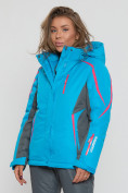 Купить Горнолыжная куртка женская синего цвета 552002S, фото 2