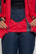 Купить Горнолыжная куртка женская big size красного цвета 552012Kr, фото 10