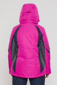 Купить Горнолыжная куртка женская big size розового цвета 552012R, фото 5