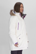 Купить Парка женская с мехом зимняя большого размера белого цвета 552021Bl, фото 12