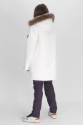 Купить Парка женская с мехом зимняя большого размера белого цвета 552021Bl, фото 3