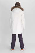 Купить Парка женская с мехом зимняя большого размера белого цвета 552021Bl, фото 4
