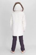 Купить Парка женская с мехом зимняя большого размера белого цвета 552021Bl, фото 5