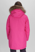 Купить Парка женская с мехом зимняя большого размера розового цвета 552021R, фото 9