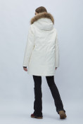 Купить Парка женская с мехом зимняя большого размера белого цвета 552022Bl, фото 4