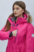 Купить Парка женская с мехом зимняя большого размера розового цвета 552022R, фото 22