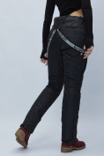 Купить Полукомбинезон брюки горнолыжные женские черного цвета 55221Ch, фото 10