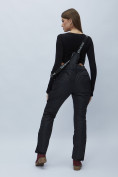 Купить Полукомбинезон брюки горнолыжные женские черного цвета 55221Ch, фото 5