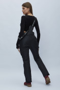 Купить Полукомбинезон брюки горнолыжные женские черного цвета 55221Ch, фото 6