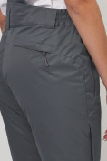 Купить Полукомбинезон брюки горнолыжные женские темно-серого цвета 55221TC, фото 11
