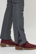 Купить Полукомбинезон брюки горнолыжные женские темно-серого цвета 55221TC, фото 12