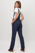 Купить Полукомбинезон брюки горнолыжные женские темно-синего цвета 55221TS, фото 2