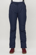 Купить Полукомбинезон брюки горнолыжные женские темно-синего цвета 55221TS, фото 4