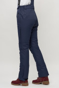 Купить Полукомбинезон брюки горнолыжные женские темно-синего цвета 55221TS, фото 8