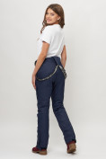 Купить Полукомбинезон брюки горнолыжные женские темно-синего цвета 55221TS, фото 17