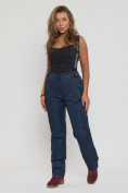 Купить Полукомбинезон брюки горнолыжные больших размеров темно-синего цвета 55222TS, фото 2