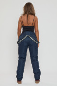 Купить Полукомбинезон брюки горнолыжные больших размеров темно-синего цвета 55222TS, фото 8