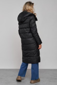 Купить Пальто утепленное молодежное зимнее женское черного цвета 57997Ch, фото 18