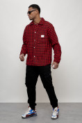 Купить Ветровка рубашка мужская букле красного цвета 58379Kr, фото 13