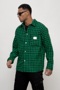 Купить Ветровка рубашка мужская букле зеленого цвета 58379Z, фото 2
