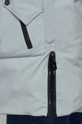 Купить Зимняя женская куртка молодежная с капюшоном бирюзового цвета 58622Br, фото 10